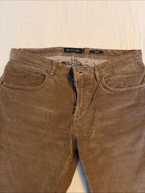 Massimo Dutti Men's Tan Corduroy Pants